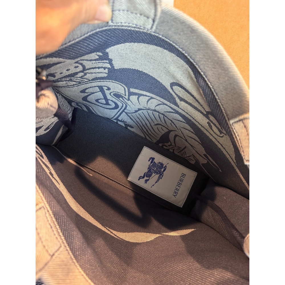 Burberry Unisex Cotton LL EKD Tote in Knight Blue, large, with graphic, 8090432 - Picture 12 of 14